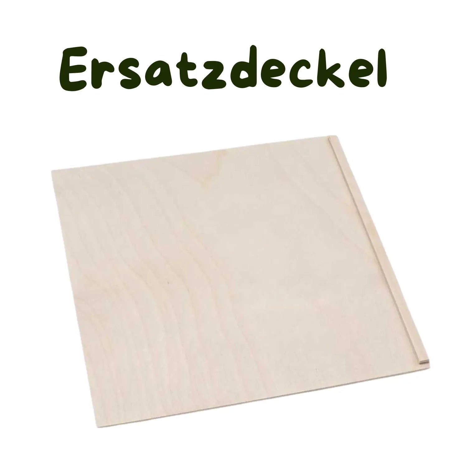 Lightfarbener holzschiebedeckel mit glatter natürlicher maserung für genussbox aus holz 24 x 24 x 9 cm